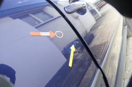 VW Passat 3B 3BG 3B6 Kombi Avant Tür hinten rechts mit Scheibe blau LB5N (164951)