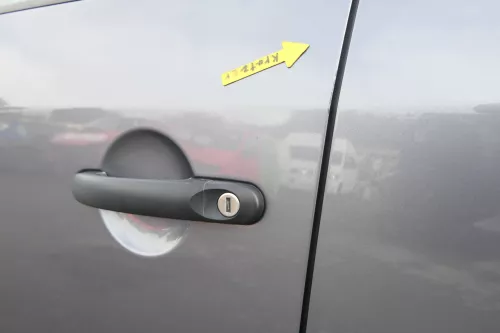 VW Touran 1T 1T3 Tür vorne links Fahrertür grau LD7X OHNE Anbauteile Cross (164967)