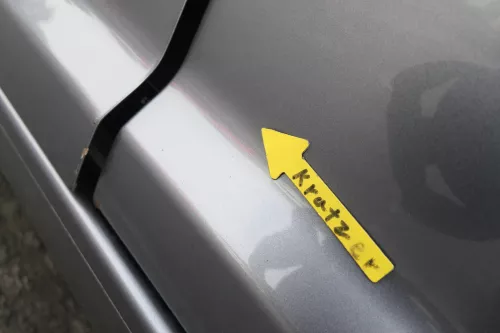 VW Touran 1T 1T3 Tür hinten links grau LD7X Cross (164968)