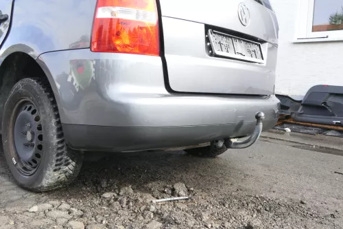 VW Touran 1T Stoßstange hinten Heckstoßstange Stoßfänger grau LD7X (164970)
