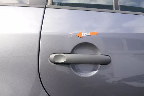 VW Touran 1T 1T3 Tür hinten rechts grau LD7X (164972)