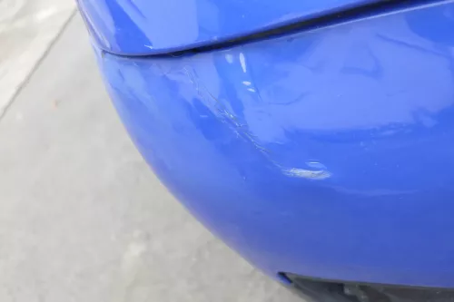 VW Lupo 6x Stoßstange vorne Frontstoßstange Stoßfänger blau LW5Z - MÄNGEL (164978)