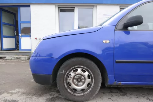 VW Lupo 6X Kotflügel vorne links blau LW5Z