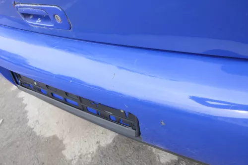 VW Lupo Stoßstange hinten Heckstoßstange Stoßfänger blau LW5Z (164982)