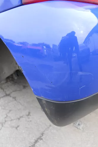 VW Lupo Stoßstange hinten Heckstoßstange Stoßfänger blau LW5Z (164982)