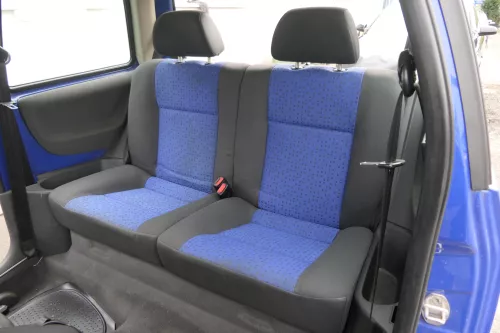 VW Lupo Seat Arosa Sitz Rückbank Sitzfläche Sitze mit Kopfstützen blau schwarz