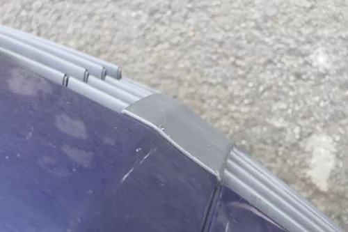 VW Passat 3BG Stoßstange vorne Frontstoßstange Stoßfänger blau LB5N (164993)