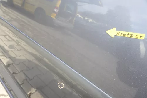 VW Touran 1T 1T3 Tür hinten links grau LD7X Cross (165014)