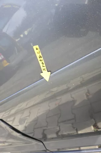 VW Touran 1T 1T3 Tür hinten links grau LD7X Cross (165014)