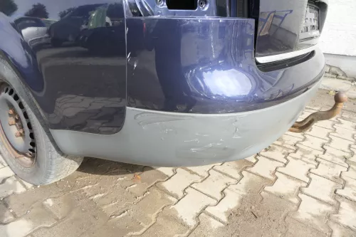 Audi A6 4B Limousine Stoßstange hinten Heckstoßstange Stoßfänger blau LZ5T (165074)