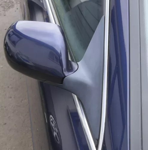 Audi A6 4B Spiegel Außenspiegel rechts elektrisch blau LZ5T + Glas