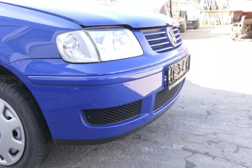 VW Polo 6N2 Stoßstange vorne Frontstoßstange Stoßfänger blau LA5C +Grill (165128)