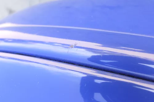 VW Polo 6N2 Stoßstange vorne Frontstoßstange Stoßfänger blau LA5C +Grill (165128)