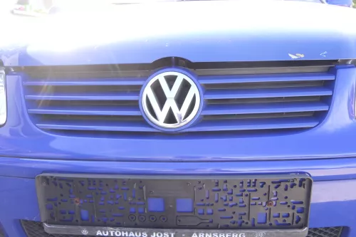 VW Polo 6N2 Stoßstange vorne Frontstoßstange Stoßfänger blau LA5C +Grill (165128)