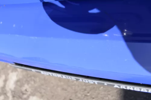 VW Polo 6N2 Stoßstange hinten Heckstoßstange Stoßfänger blau LA5C surf (165131)