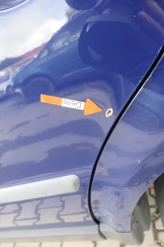 VW Passat 3B 3BG Limousine Tür hinten links blau LA5E - ohne ANbauteile (165233)