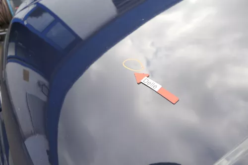 VW Golf 4 Motorhaube Haube Klappe vorne blau LA5G (165250)