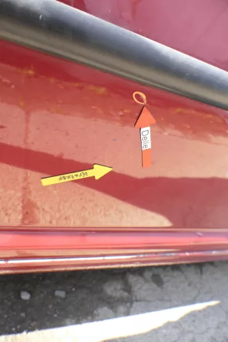 VW Golf 4 Tür vorne rechts Beifahrertür 2/3-Türer braun rot LC3K ohnAnbauteile (165273)