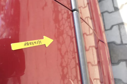 VW Golf 4 Tür vorne links Fahrertür 2/3-Türer braun rot LC3K ohneAnbauteile (165274)