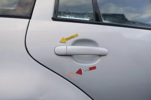 VW Golf 4 Bora Tür hinten rechts nur Kombi / Variant silber LB7Z -ohne Anbauteil (165289)