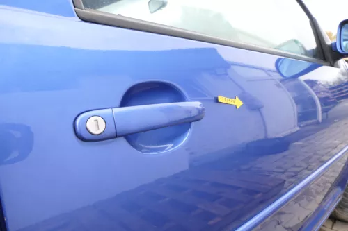 VW Golf 4 Tür vorne rechts Beifahrertür 2/3-Türer blau LW5Y ohnAnbauteile (165320)