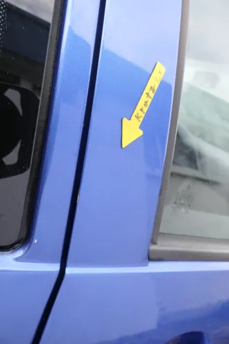 VW Golf 4 Tür vorne rechts Beifahrertür 2/3-Türer blau LW5Y ohnAnbauteile (165320)