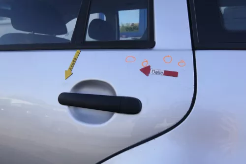 VW Golf 4 Bora Tür hinten links nur Kombi / Variant silber LA7W - ohne Anbauteil (165355)