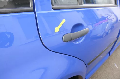 VW Golf 4 Bora Tür hinten rechts nur Kombi / Variant vlau LW5Z -ohne Anbauteil (165379)