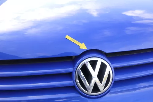 VW Golf 4 Motorhaube Haube Klappe vorne blau LW5Z (165384)