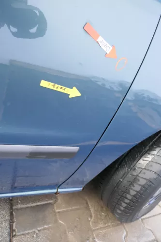 Seat Leon Toledo 1M Tür vorne rechts Beifahrertür grün LS5W AZUL TOPACIO L5SW (165472)