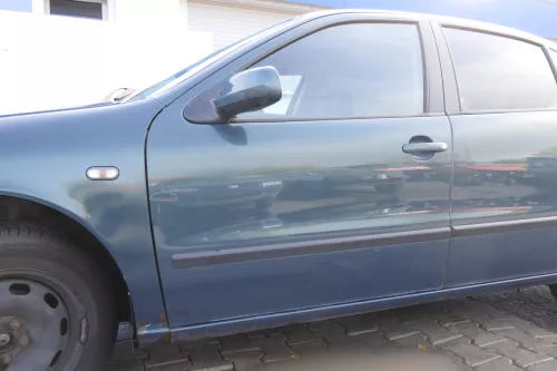 Seat Leon Toledo 1M Tür vorne links Fahrertür LS5W AZUL TOPACIO L5SW grün