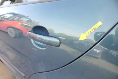 Seat Leon Toledo 1M Tür hinten links Fahrerseite LS5W AZUL TOPACIO L5SW grün (165476)