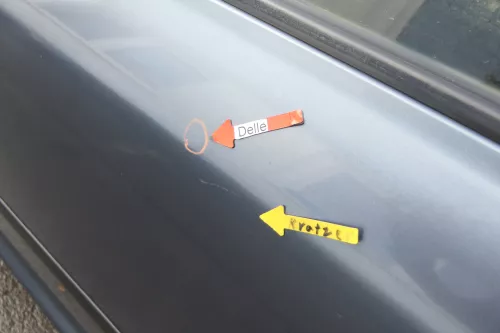 Skoda Octavia 1U5 Combi Kombi Variant Tür hinten links grau LF7V 9901 U9 (165489)