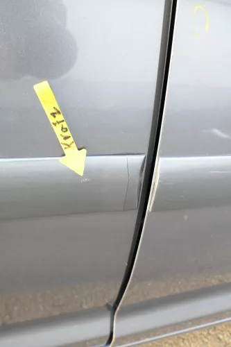 VW Touran 1T 1T3 Tür hinten rechts grau LD7X - ohne Anbauteile (165556)