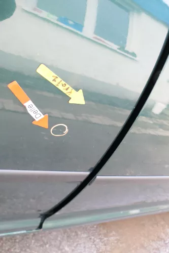 VW Golf 4 Limousine Tür hinten rechts grün LC6M (KEINkombi) (165600)