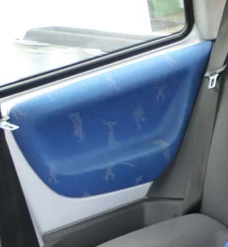 2x Lupo Arosa Verkleidung Seite hinten links rechts Abdeckung blau College