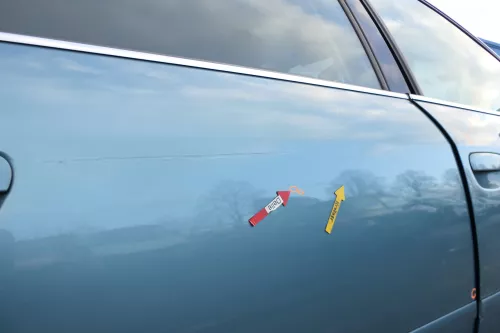 Audi A6 4B C5 Tür Türblatt hinten rechts grün blau LX6V jaspisgrün (165668)