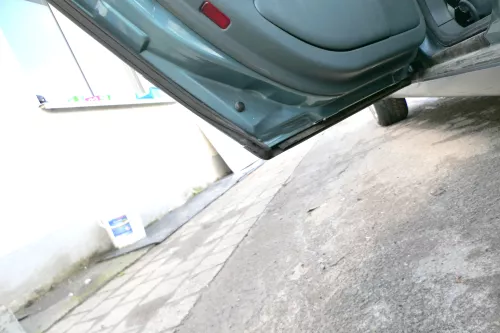 Audi A6 4B C5 Tür Türblatt hinten links  grün blau LX6V jaspisgrün nur Türblatt (165671)