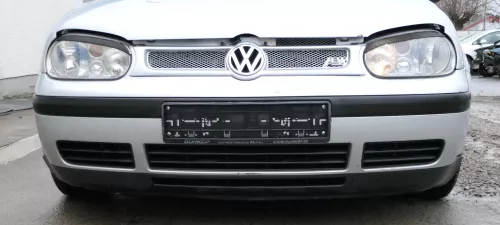 VW Golf 4 1J Stoßstange vorne Stoßfänger vorn grau silber LB7Z Frontstoßstange (165705)
