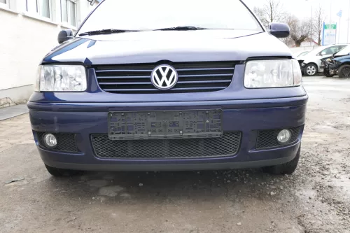 VW Polo 6N2 Stoßstange vorne Frontstoßstange Stoßfänger blau LB5N indigobl