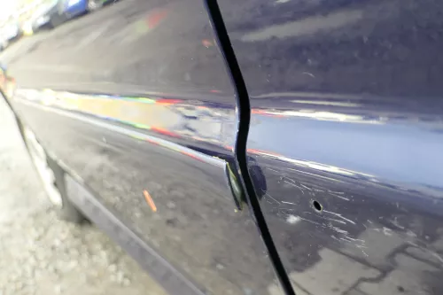 VW Polo 6N 6N2 Tür vorne links Fahrertür 4/5-Türer blau LB5N ohneAnbauteile (165748)