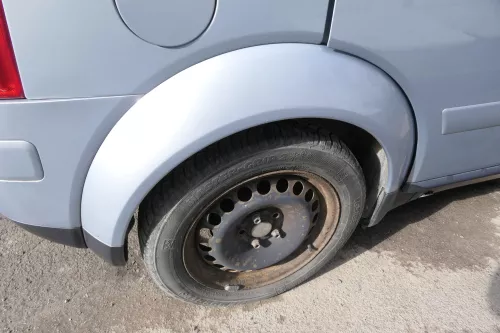 Audi A2 8Z Kotflügel Abdeckung Verbreiterung Radabdeckun hinten rechts blau LY7R (165825)