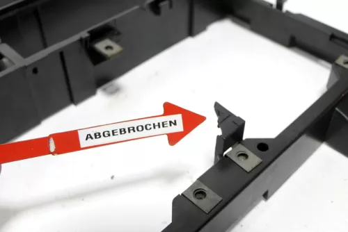 VW T4 Rahmen um Aschenbecher Abdeckung Zigarettenanzünder Lüftungsdüse (166201)