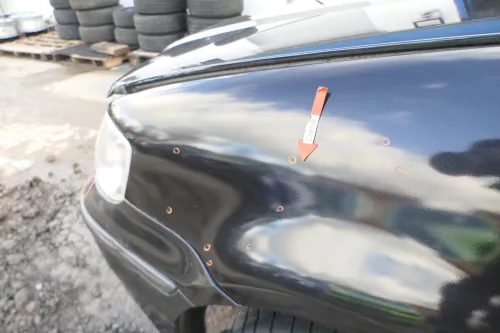 VW Polo 6N2 Kotflügel vorne links schwarz LC9Z (bis unterm Schweller) (166333)