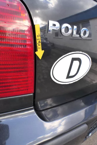 Polo 6N2 Heckklappe Klappe hinten Kofferraumklappe schwarz LC9Z Scheibe (166334)