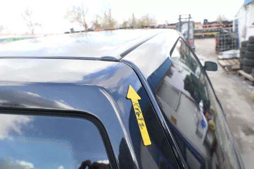 Polo 6N2 Heckklappe Klappe hinten Kofferraumklappe schwarz LC9Z Scheibe (166334)