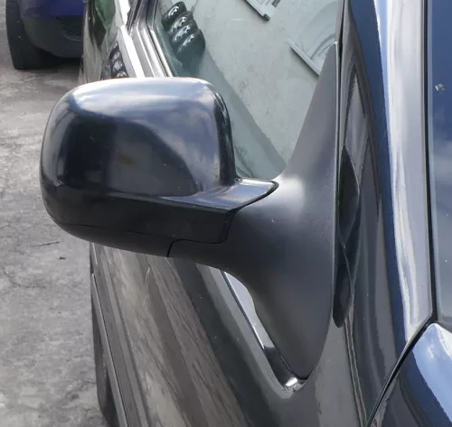 VW Polo 6N2 manueller Spiegel Außenspiegel rechts außen schwarz LC9Z