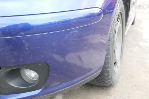 Seat Ibiza 6L Stoßstange Frontstoßstange vorne blau LS5S bis caAnfang2006 (166350)