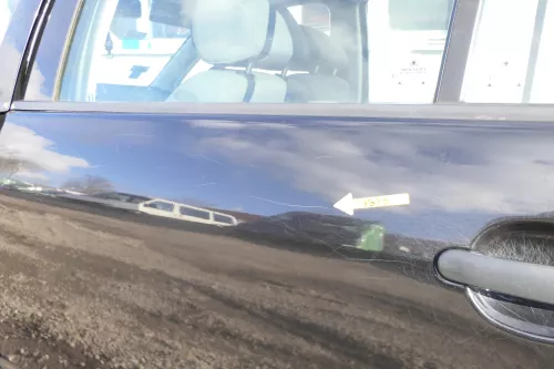 Skoda Fabia 6Y Limousine Schrägheck Tür hinten links schwarz LF9R (166388)