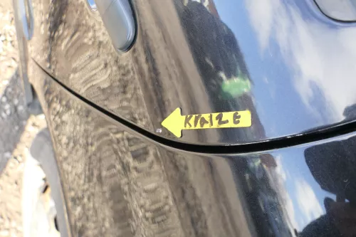 Skoda Fabia 6Y Limousine Schrägheck Tür hinten links schwarz LF9R (166388)